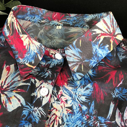 Blusa Estampada Calada Transparente Sexy - Image 10