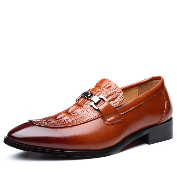 Zapatos de Cuero Elegantes con Punta Afilada - Estilo Británico para Hombre