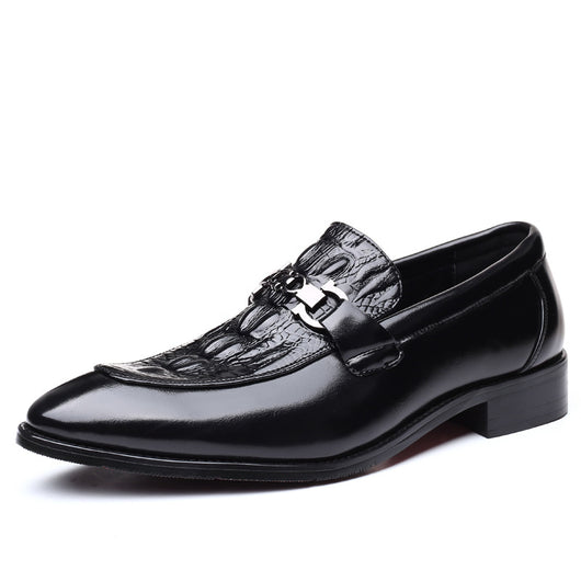 Zapatos de Cuero Elegantes con Punta Afilada - Estilo Británico para Hombre - Image 3