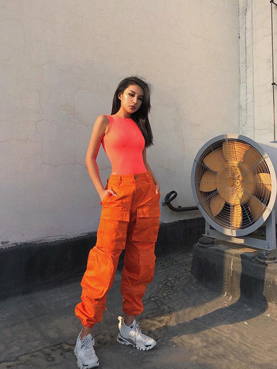Overol Mujer Cintura Alta Bolsillos Múltiples Estilo Boyfriend Casual - Image 2