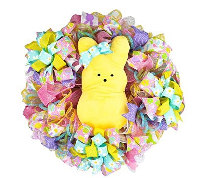 Corona Decorativa de Pascua con Conejito Adorable sin Rostro - Image 6