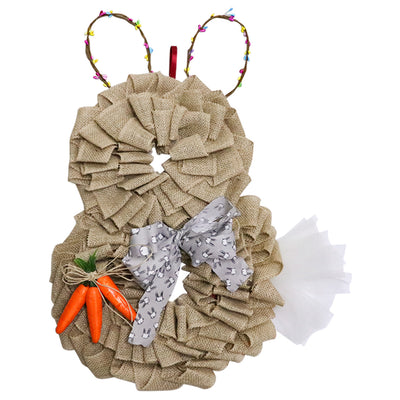 Corona Decorativa de Pascua con Conejito Adorable sin Rostro - Image 11