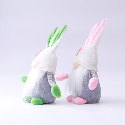 Muñeca Conejo de Pascua con Flores - Adorno Elfo Decorativo para el Hogar - Image 10