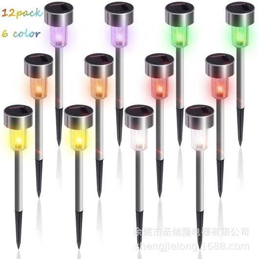 Lámpara Solar LED para Jardín - Tubo de Acero Inoxidable Impermeable - Image 7
