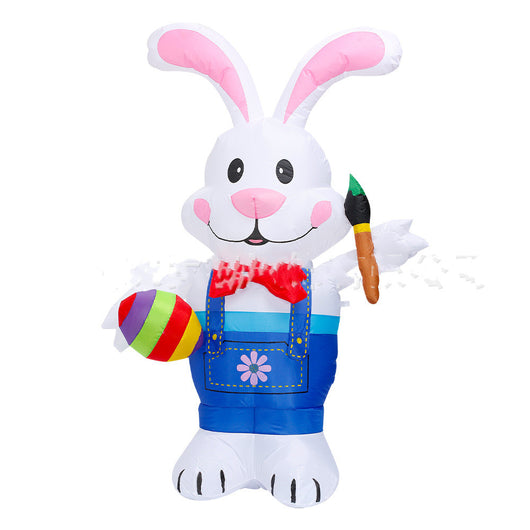 Conejo Blanco Inflable con Luces LED - Decoración Pascual para Exterior y Hogar - Image 7