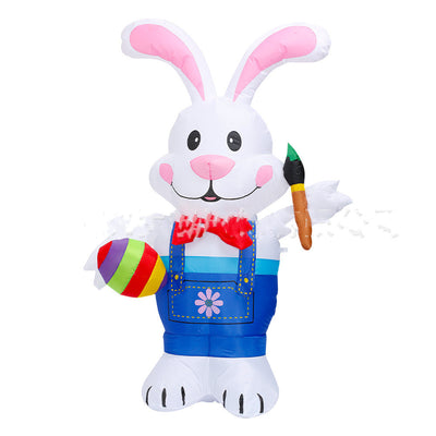 Conejo Blanco Inflable con Luces LED - Decoración Pascual para Exterior y Hogar - Image 2