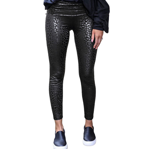 Leggings Ajustados de Cintura Alta Estilo Europeo y Americano para Mujer