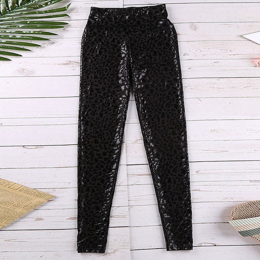 Leggings Ajustados de Cintura Alta Estilo Europeo y Americano para Mujer - Image 4