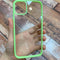 Concave IPhone Case Candy Color Acrylic 1 Green Iphone 11Pro Max