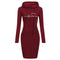 Sudadera Vestido Larga Mujer Otoño Invierno