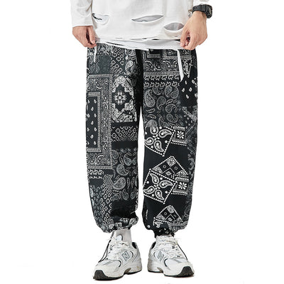 Pantalones Harem Anchos con Cordón - Diseño Flor de Marañón - Image 7
