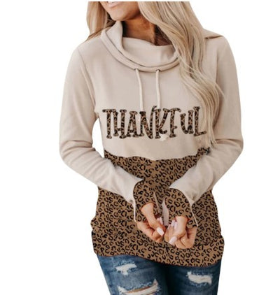 Suéter para Dama Estampado Leopardo con Letras Trendy