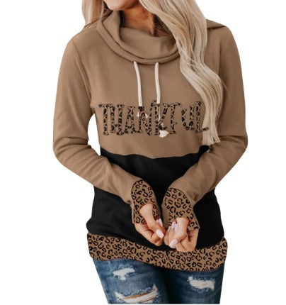 Suéter para Dama Estampado Leopardo con Letras Trendy - Image 3
