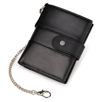 Billetera de Cuero con Cierre de Seguridad para Hombre - Image 10