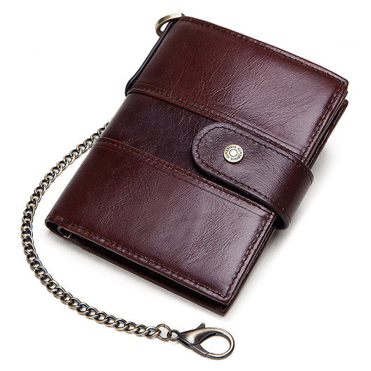 Billetera de Cuero con Cierre de Seguridad para Hombre - Image 3