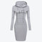 Sudadera Vestido Larga para Mujer - Abrigo Cómodo Otoño Invierno
