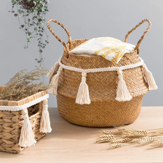 Guirnalda Macramé Tejida a Mano con Cuentas de Madera y Borlas - Decoración Bohemia para el Hogar - Image 9