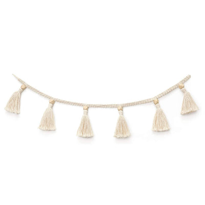 Guirnalda Macramé Tejida a Mano con Cuentas de Madera y Borlas - Decoración Bohemia para el Hogar - Image 5