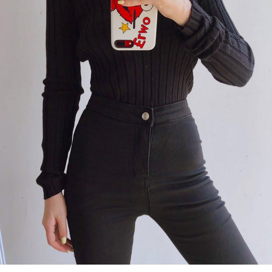 Jeans Levantacola Cintura Alta Elásticos para Mujer - Image 19