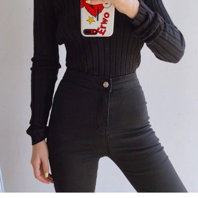 Jeans Levantacola Cintura Alta Elásticos para Mujer - Image 7
