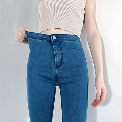 Jeans Levantacola Cintura Alta Elásticos para Mujer - Image 8