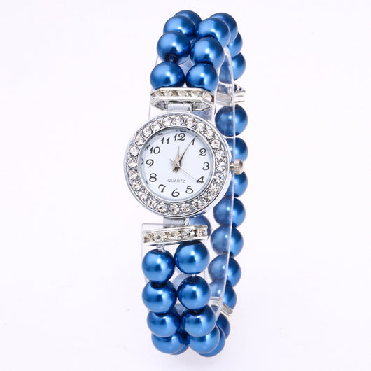 Reloj de Pulsera Cuarzo con Perlas para Hombre y Mujer - Image 4