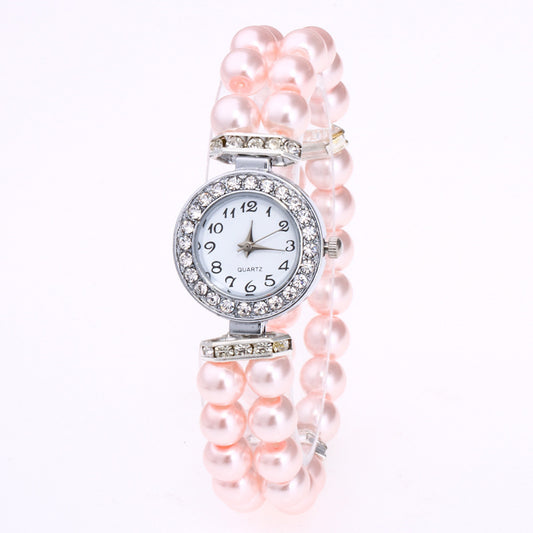 Reloj de Pulsera Cuarzo con Perlas para Hombre y Mujer - Image 2