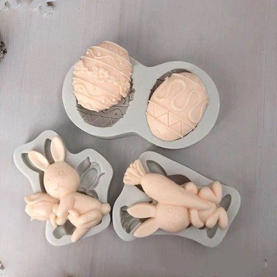 Moldes de Silicona 3D Conejo Pascual para Fondant, Repostería y Resina - Image 8