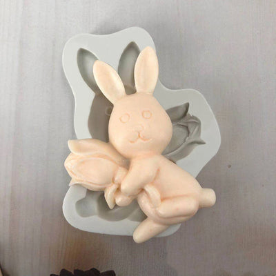 Moldes de Silicona 3D Conejo Pascual para Fondant, Repostería y Resina - Image 9