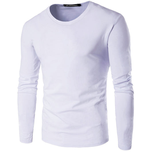 Camiseta Manga Larga Cuello Redondo Slim Fit para Hombre - Image 9