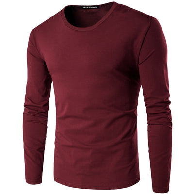 Camiseta Manga Larga Cuello Redondo Slim Fit para Hombre - Image 11