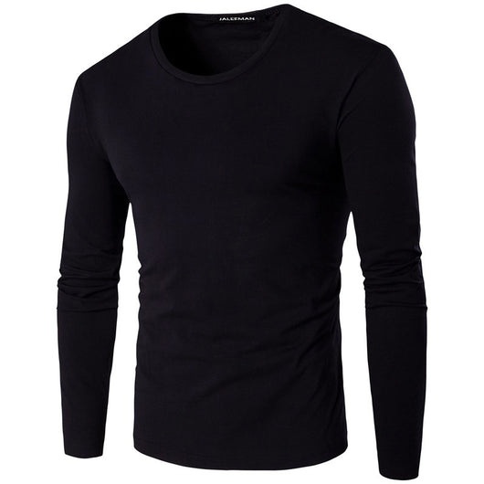 Camiseta Manga Larga Cuello Redondo Slim Fit para Hombre - Image 13