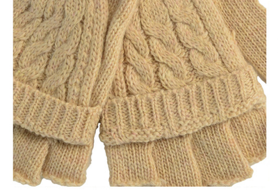 Guantes Térmicos Convertibles para Mujer - Mitones de Lana Artificial con Dedos Abatibles - Image 12