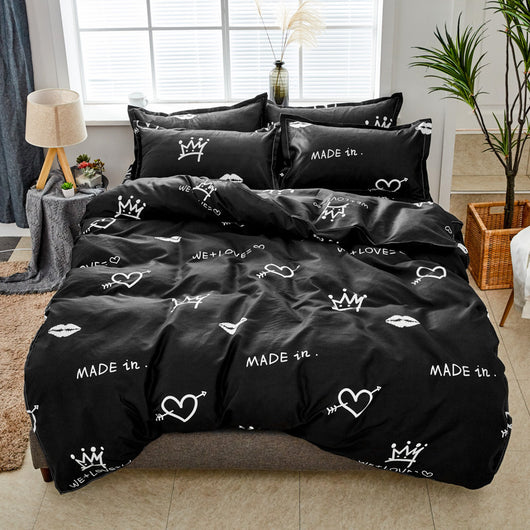 Juego de Cama de Algodón y Aloe de Cuatro Piezas - Image 13