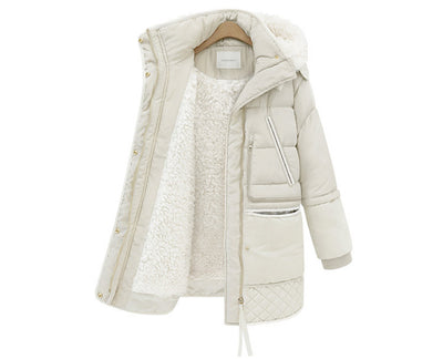 Abrigo de Lana de Cordero Coreano Chic para Invierno - Image 9