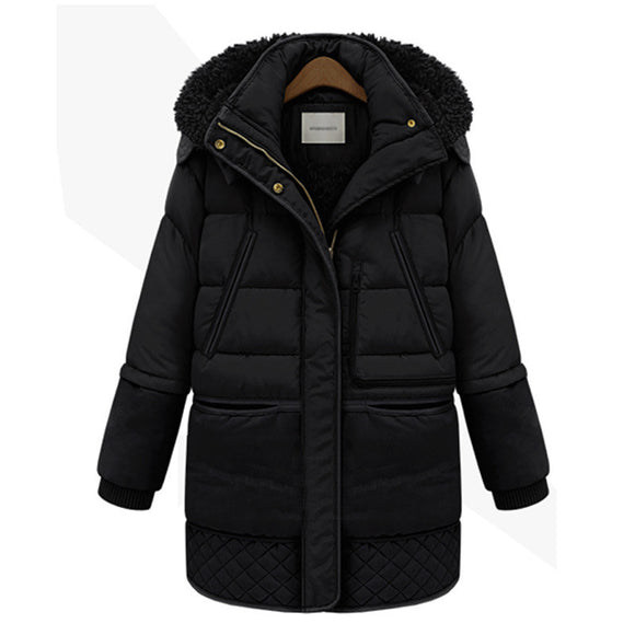 Abrigo de Lana de Cordero Coreano Chic para Invierno