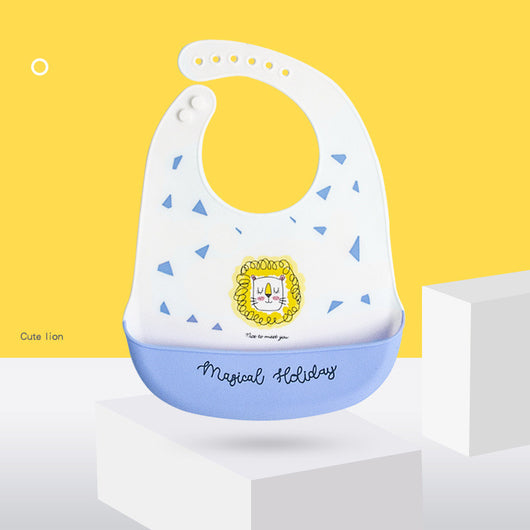 Babero Impermeable sin Lavar para Niños con Bolsillo Contenedor - Image 9