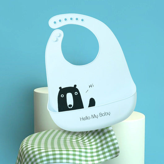Babero Impermeable sin Lavar para Niños con Bolsillo Contenedor - Image 18