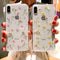 Funda para Teléfono con Flores Reales y Brillo Epoxi