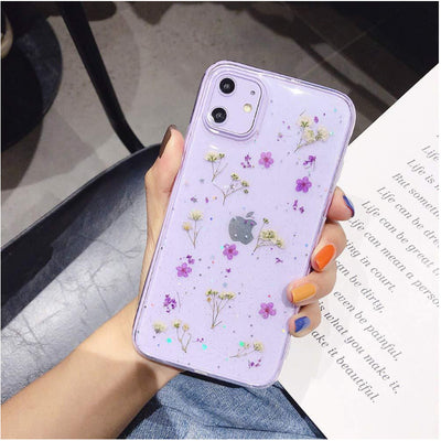 Funda para Teléfono con Flores Reales y Brillo Epoxi - Image 5