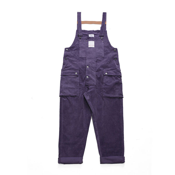 Overoles Siamese de Pana Lavada para Hombre - Corte Holgado