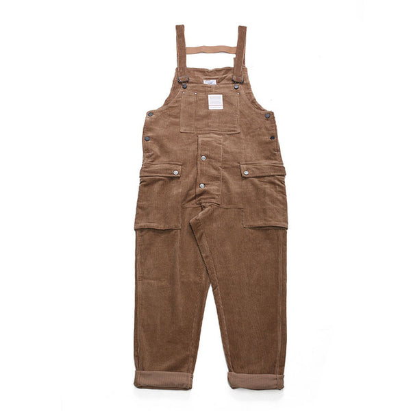 Overoles Siamese de Pana Lavada para Hombre - Corte Holgado