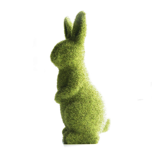 Adorno Conejo de Pascua con Pasto Artificial y Textura Esponjosa - Image 11