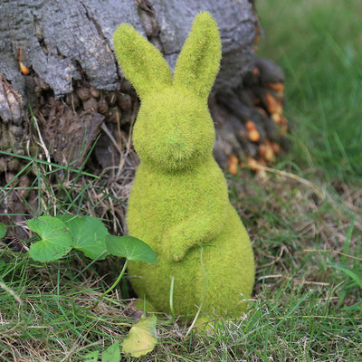 Adorno Conejo de Pascua con Pasto Artificial y Textura Esponjosa - Image 12