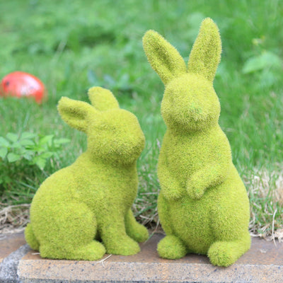 Adorno Conejo de Pascua con Pasto Artificial y Textura Esponjosa - Image 17
