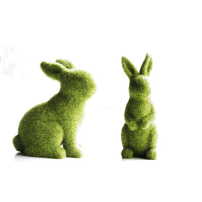 Adorno Conejo de Pascua con Pasto Artificial y Textura Esponjosa - Image 16