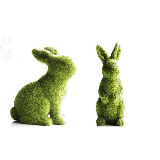 Adorno Conejo de Pascua con Pasto Artificial y Textura Esponjosa - Image 16