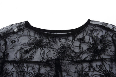 Conjunto de Falda y Chaleco Bordado con Blusa de Encaje - Image 67