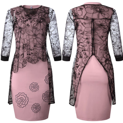 Conjunto de Falda y Chaleco Bordado con Blusa de Encaje - Image 28