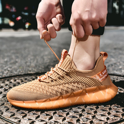 Zapatillas Deportivas Tejidas Volantes para Hombre Talla Grande - Image 4